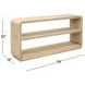 Damone Cerused White and Silver Rectangular Console Table