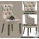 Gabrian Fabric and Reclaimed Gray Dining Chair with Nailhead Trim Set of 2