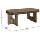 Nova Cerused Charcoal Rectangular Coffee Table
