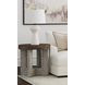 Nova Cerused Charcoal and Gray Round End Table