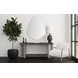 Nova Cerused Charcoal and Silver Rectangular Console Table