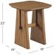 Knox Natural Pine Square End Table
