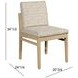 Trifecta Beige Upholstered Dining Chair Set of 2