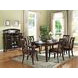 Keenan Dark Walnut Extendable Dining Room Set