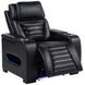 Zuma Black Power Recliner with USB Charging and LED Light