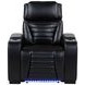 Zuma Black Power Recliner with USB Charging and LED Light