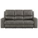 Brickston Charcoal 86" Power Reclining Sofa with LED Light and USB Charging