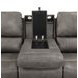 Brickston Charcoal 86" Power Reclining Sofa with LED Light and USB Charging