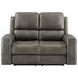 Brickston Charcoal 62" Power Reclining Loveseat with USB Charging
