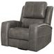 Brickston Charcoal Power Swivel Glider Recliner with USB Charging
