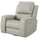Brickston Gray Power Swivel Glider Recliner with USB Charging