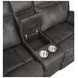 Lawrence Charcoal Reclining Console Loveseat