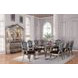 Chantelle Antique Platinum 96" Extendable Rectangular Dining Table