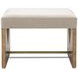 Laurent Gray Upholstered Accent Stool