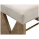 Laurent Gray Upholstered Accent Stool