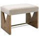 Laurent Gray Upholstered Accent Stool
