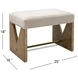 Laurent Gray Upholstered Accent Stool
