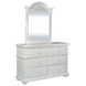 Sun Haven Oyster White 6 Drawer Dresser with Mirror