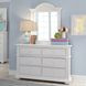 Sun Haven Oyster White 6 Drawer Dresser with Mirror