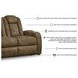 Wolfridge Brindle Power Reclining Sofa