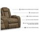 Wolfridge Brindle Power Reclining Loveseat