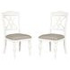 Summer House Oyster White Slat Back Side Chair Set of 2