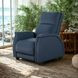 Venus Blue Leather Zero Gravity Power Recliner