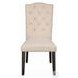 Gerardo Beige Linen Side Chair Set of 2