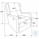 Kelsey Ivory English Arm Recliner