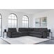 Collins Dark Gray 6 Piece Modular Power Sectional