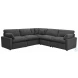Collins Dark Gray 5 Piece Modular Power Reclining Sectional