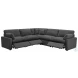 Collins Dark Gray 5 Piece Modular Power Reclining Sectional