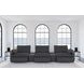 Collins Dark Gray 5 Piece Power Reclining Home Theater Seating
