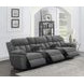 Bahrain Charcoal Power Reclining 3 Seater Home Theater