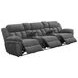 Bahrain Charcoal Power Reclining 3 Seater Home Theater