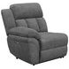 Bahrain Charcoal Power Reclining 3 Seater Home Theater
