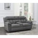 Bahrain Charcoal Power Reclining Console Loveseat