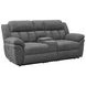 Bahrain Charcoal Power Reclining Console Loveseat