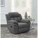 Bahrain Charcoal Performance Fabric Glider Recliner