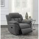 Bahrain Charcoal Performance Fabric Glider Recliner