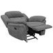 Bahrain Charcoal Performance Fabric Glider Recliner
