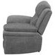 Bahrain Charcoal Performance Fabric Glider Recliner