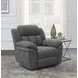 Bahrain Charcoal Performance Fabric Glider Power Recliner