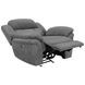 Bahrain Charcoal Performance Fabric Glider Power Recliner