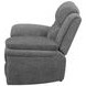 Bahrain Charcoal Performance Fabric Glider Power Recliner