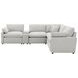 Collins Gray 6 Piece Modular Power Sectional