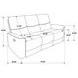 Navarro Dark Brown 79" Motion Sofa