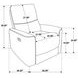 Navarro Dark Brown Glider Recliner