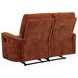 Navarro Burnt Orange 57" Motion Loveseat
