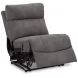 Next Gen Durapella Slate 3 Piece Modular Zero Gravity Power Reclining Sectional with USB Charging